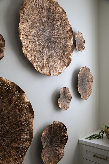 Lotus Wall Art, Copper/Black, MD