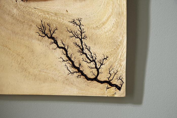 Lightning Wall Tile, Chamcha Wood