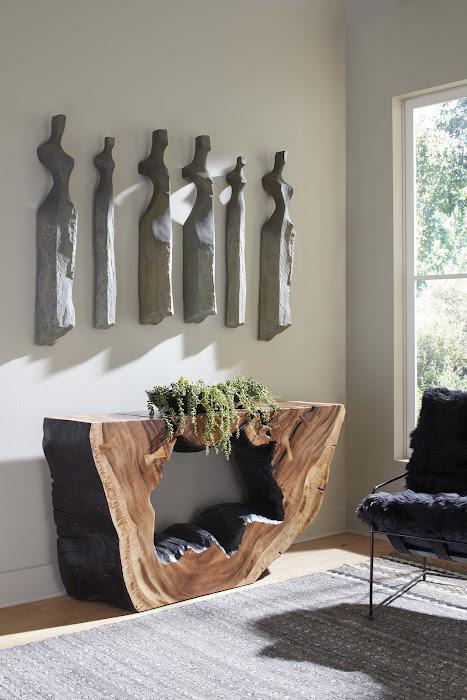 Cast Women Wall Art, Set of 3, Small, Splinter Stone Finish