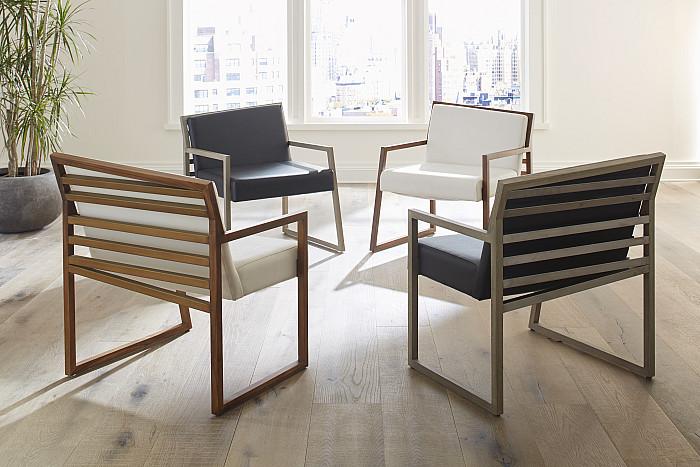 Ladder Slant Arm Chair, Right