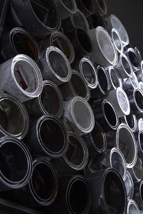 Paint Can Wall Art, Square, Mixed Neutrals, Assorted LG