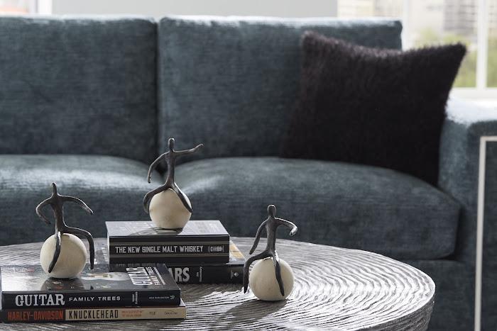 Abstract Figure on Bleached Wood Base