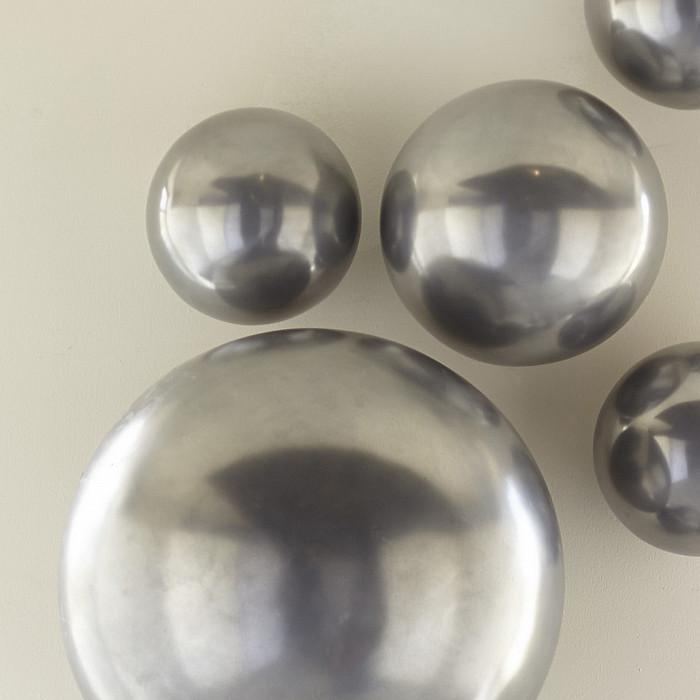 Ball on the Wall, Medium, Polished Aluminum Finish