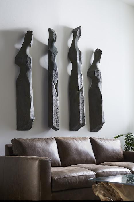 Cast Women Wall Art, E, Splinter Stone Finish