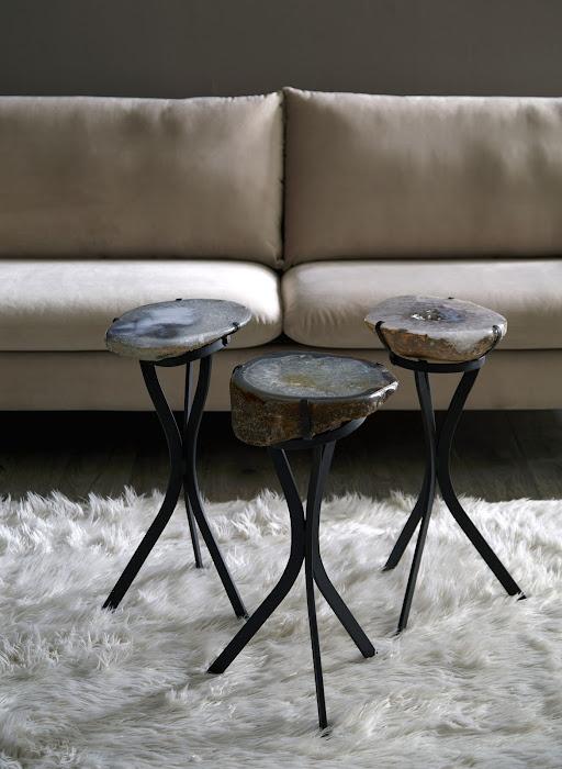 Agate Side Table, Assorted
