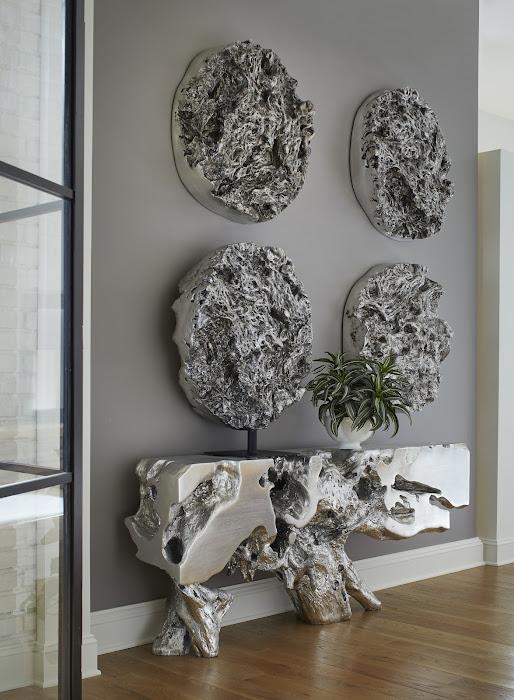 Cast Root Swirling Wall Sculpture