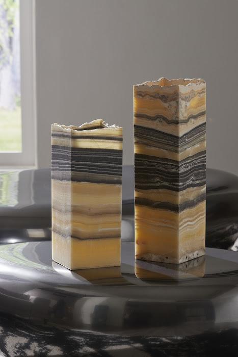 Onyx Lamp, Square, Zebra