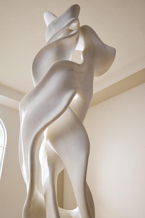 Cast Dancing Sculpture, Coupé, Faux Bleached