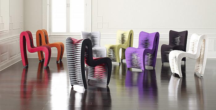 Seat Belt Dining Chair, Black/Black