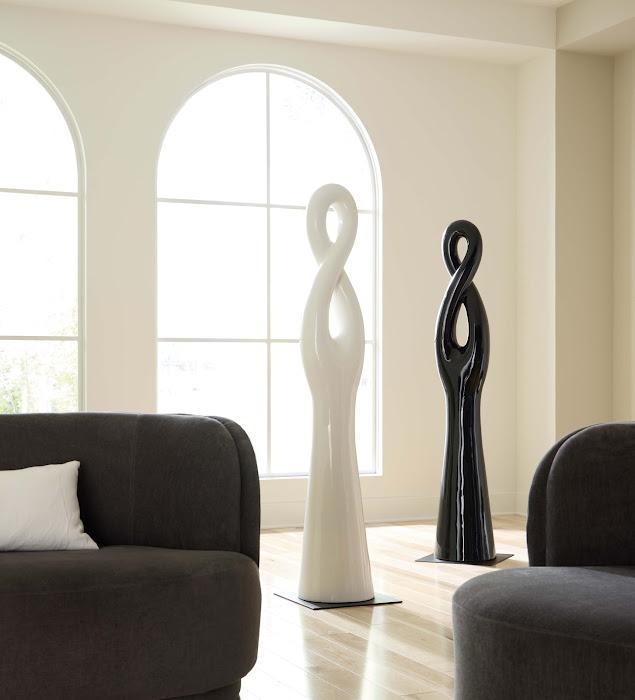 Twisted Sculpture, Gel Coat Black