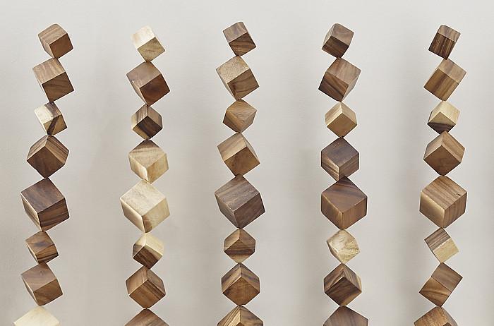 Dice Wall Art, Chamcha Wood, Natural