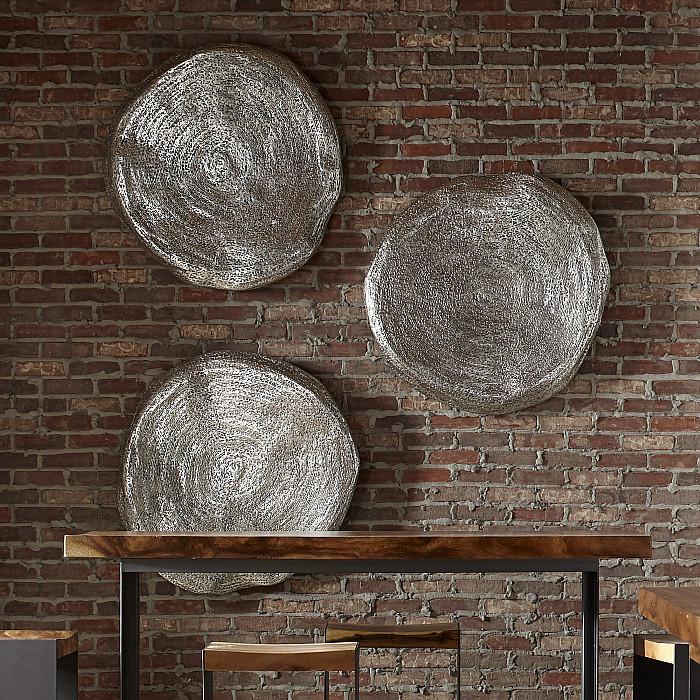 Triple Weld Wall Art, Resin, Silver Leaf