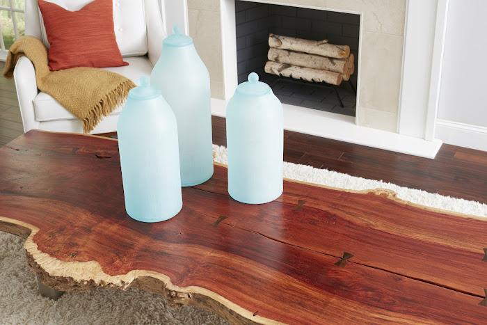 Frosted Glass Bottle, Large