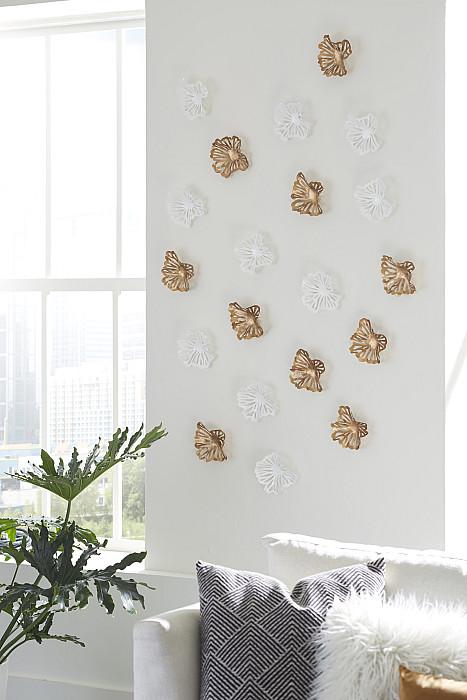 Flower Wall Art, Mini, Copper, Metal