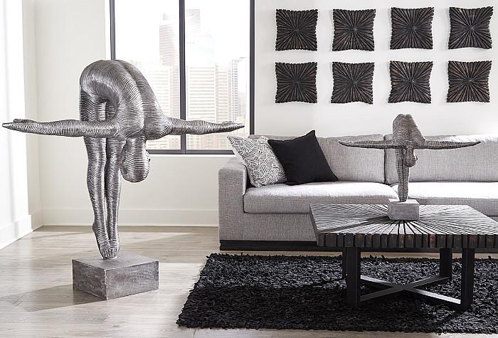 Diving Sculpture, Aluminum, Small