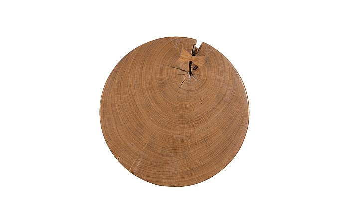 Wood Hourglass Stool