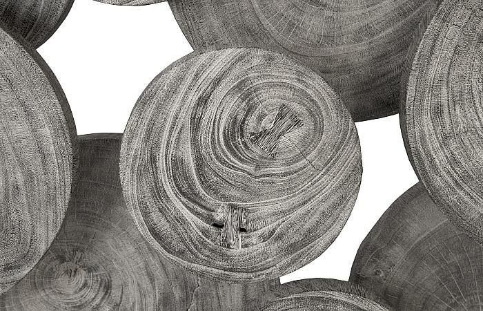 Clouds Wall Art, Gray Stone