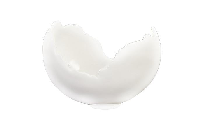 Burled Bowl, Glossy White