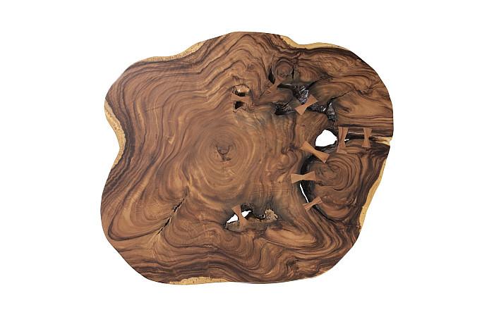 Floating Coffee Table with Acrylic Legs, Natural, Size Varies