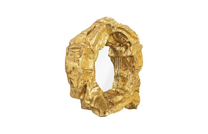 Rock Pond Mirror, Gold Leaf