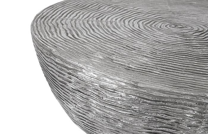 Ripple Coffee Table, Black/Silver, Aluminum