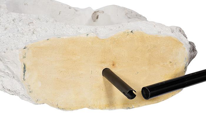 Colossal Cast Stone Sculpture, Double Hole, Roman Stone