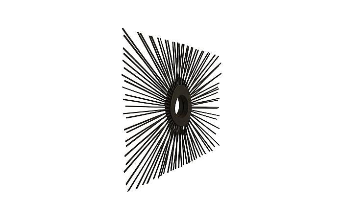 Spoke Mirror, Burnt, Square