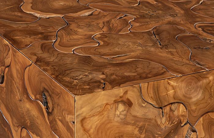 Teak Slice Coffee Table, Rectangle