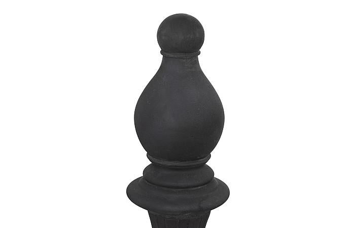 Bishop Chess Sculpture, Cast Stone Black, Small