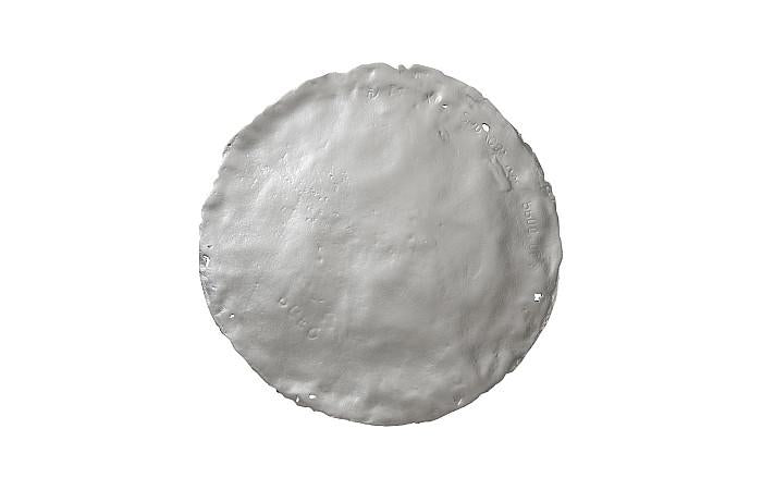 Cast Oil Drum Wall Discs, Silver Leaf, Set of 4