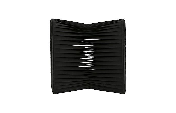 Seat Belt Ottoman, Black/Black