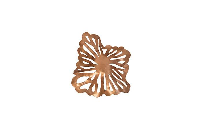 Flower Wall Art, Mini, Copper, Metal