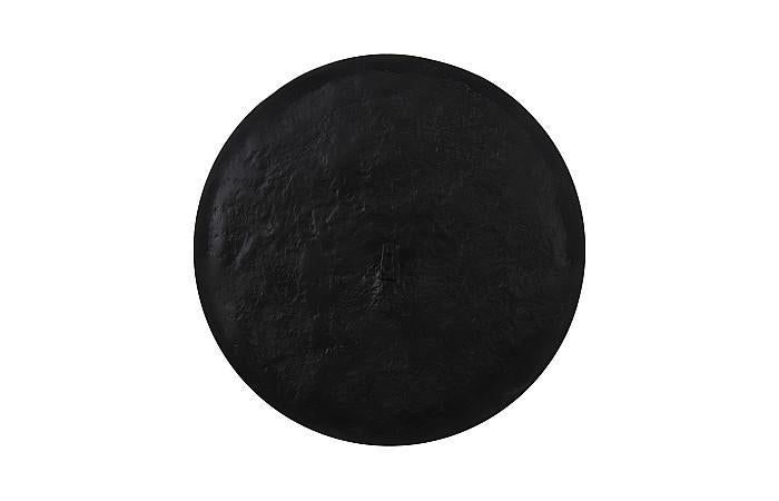 Ripple Wall Disc, Set of 4, Resin, LG, Silver Leaf with Antiquing