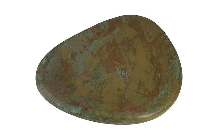 Wedge End Table, Lichen Finish