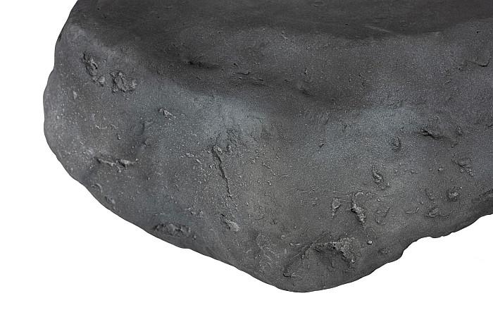 Cast Boulder Coffee Table, Charcoal Stone, Small