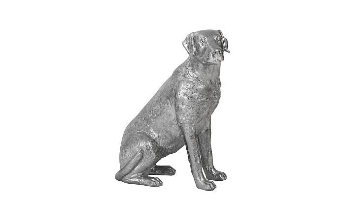Labrador, Sitting, Liquid Silver