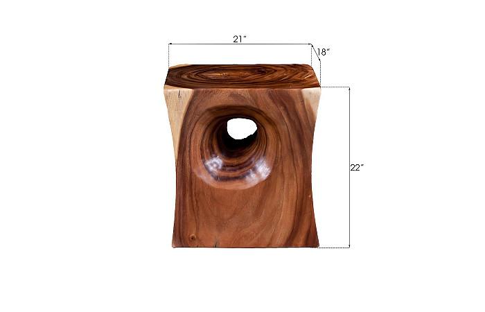 Peek a Boo Side Table, Natural