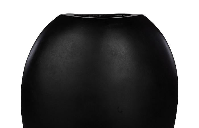 Pod Vase, Large, Black Matte