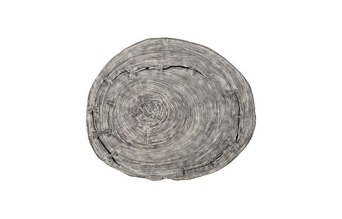 Floating Coffee Table On Acrylic Legs, Gray Stone , Size Varies