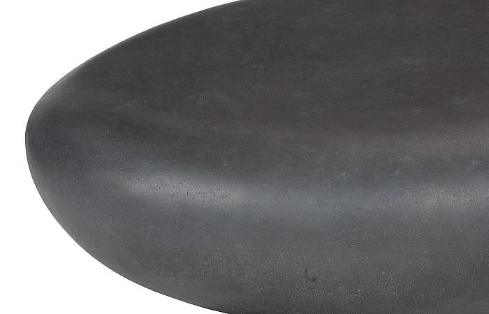 River Stone Coffee Table, Charcoal Stone, Large