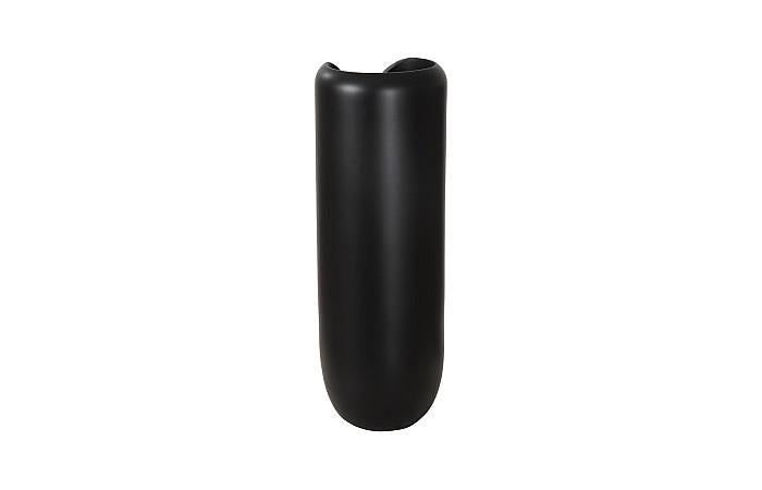 Interval Wood Vase, Black, Large