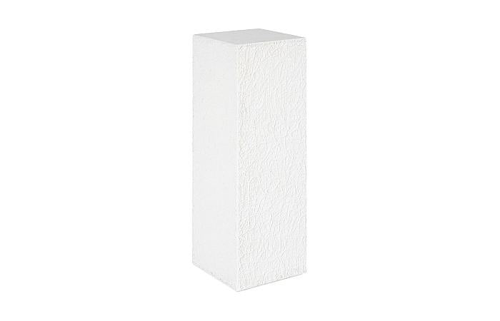 String Theory Pedestal, White Stone, Large