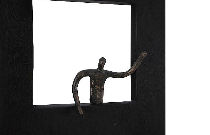 Atlas Wall Decor, Rectangle, Black