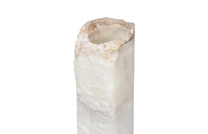 Onyx Lamp, Cylinder , White