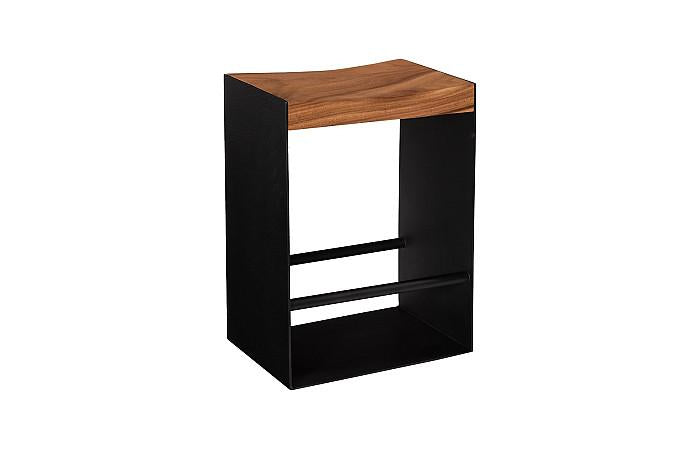 Iron Frame Counter Stool, Natural