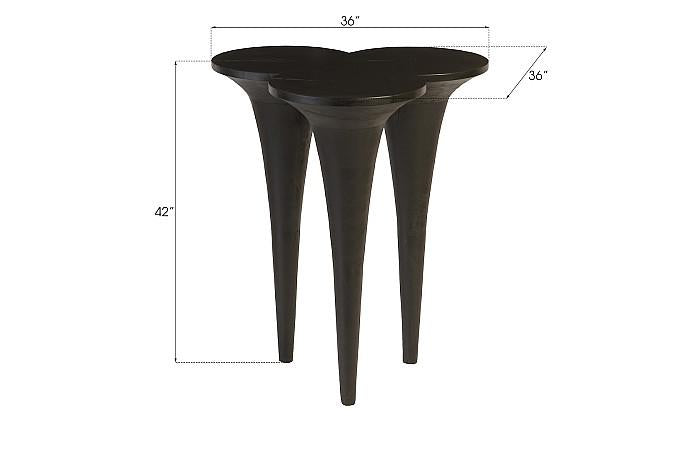 Marley Bar Table, Chamcha Wood, Burnt Finish