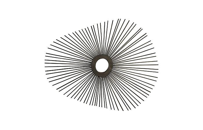 Spoke Mirror, Burnt, Ovoid