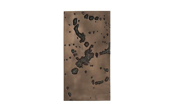 Splotch Wall Art, Rectangle, Bronze Finish