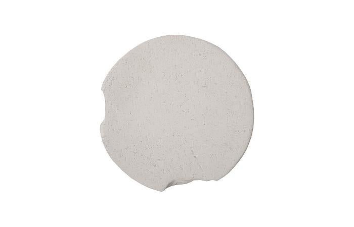 Slice Stool, Round, White Stone
