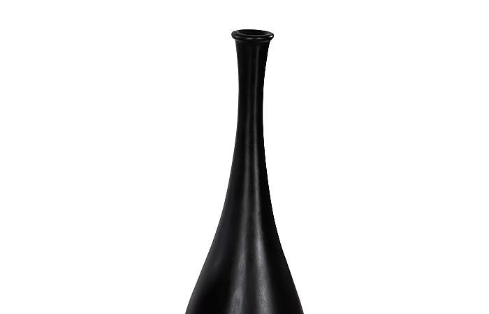 Trumpet Vase, Medium, Matte Black